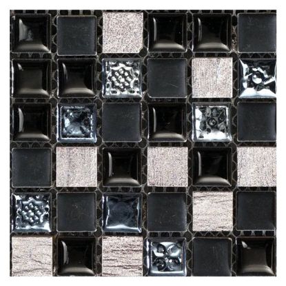 Immagine di MOSAICO GRES FREEDOM BLACK 30X30 CM SP.9 MM