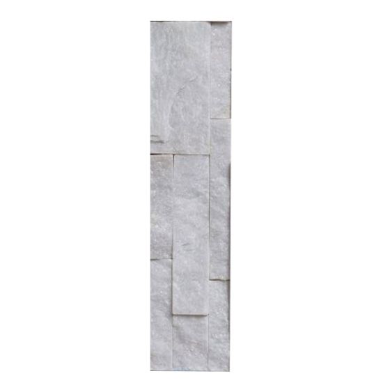 Immagine di RIVESTIMENTO PIETRA NATURALE SCAGLIA BIANCA 15x60 CM SPESSORE 20 MM BEB