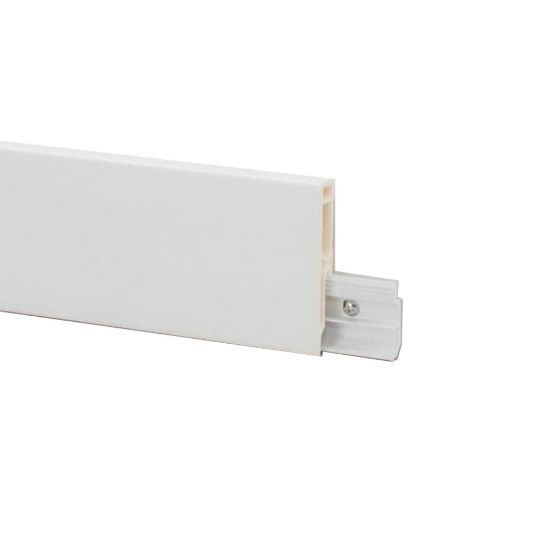Immagine di BATTISCOPA PVC LINE 8613 DEC. 96 BIANCO 2500x70x16 MM PROFILPAS