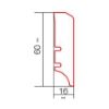 Immagine di BATTISCOPA TOFFEE 60x16x2200 MM BARLINEK