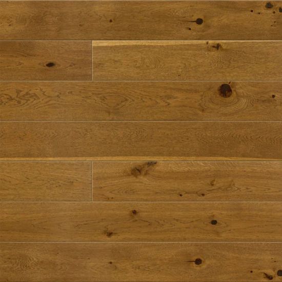 Immagine di PARQUET IN LEGNO COLLEZIONE BROWN SUGAR BRUSHED BELLEVED PICCOLO 1 STRIP LACCATO ROVERE SCURO PLANCIA 13X109,2 CM SPESSORE 14 MM BARLINEK