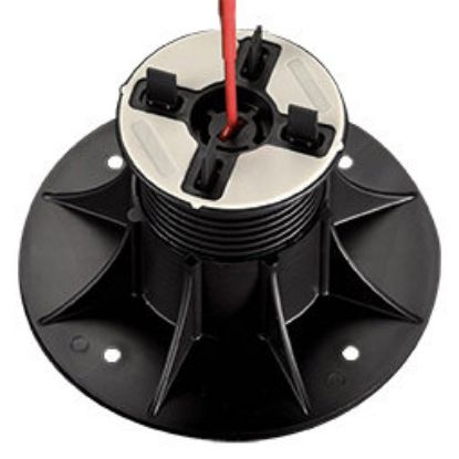 Immagine di SUPPORTO PVC PER TRAVETTO ALLUMINIO ALTEZZA REGOLABILE 5/7,5 CM