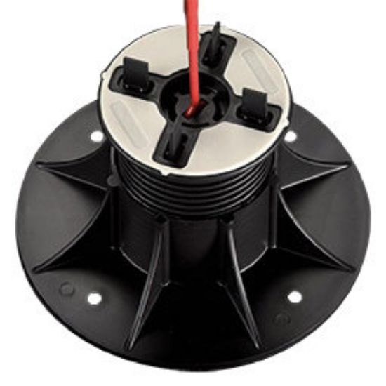 Immagine di SUPPORTO PVC PER TRAVETTO ALLUMINIO ALTEZZA REGOLABILE 5/7,5 CM