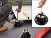 Immagine di SUPPORTO PVC PER TRAVETTO ALLUMINIO ALTEZZA REGOLABILE 3,75/5 CM