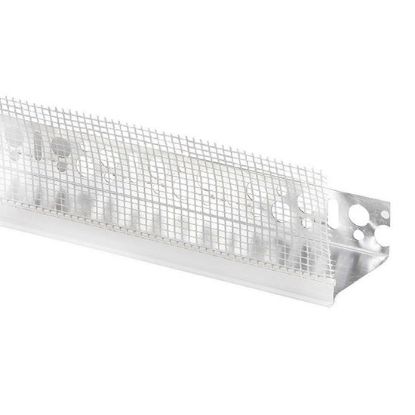 Immagine di PROFILO ROMPIGOCCIA PER BASE PARTENZA IN ALLUMINIO CON RETE IN FIBRA DI VETRO LUNGHEZZA 2,5 MT