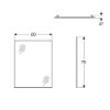 Immagine di SPECCHIO SELNOVA SQUARE BASTIA 60x75 CM GEBERIT
