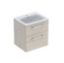Immagine di MOBILE BAGNO SELNOVA SQUARE 2 CASSETTI CON LAVABO 60 CM NOCE CHIARO SOSPESO GEBERIT