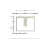 Immagine di MOBILE BAGNO ZIP 202 CORDA 2 CASSETTI 65 CM SOSPESO CON LAVABO, SPECCHIO E LAMPADA LED LABOR LEGNO