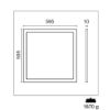 Immagine di PANNELLO ULTRAPIATTO LED 595X595 MM 38W 4300LM 4000K CENTURY