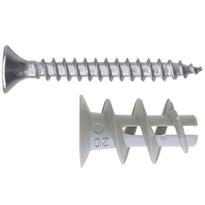 Immagine di TASSELLO GK NYLON PER CARTONGESSO CON VITE CONFEZIONE 200 PZ