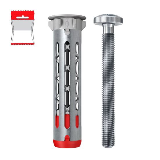 Immagine di TASSELLO DUOHM M.6X55 S IN ACCIAIO E NYLON RINFORZATO PER CARTONGESSO 4 PZ/BLISTER