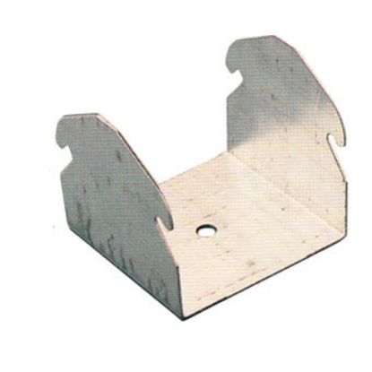 Immagine di GANCIO A SCATTO ZINCATO PER MONTANTE S48 H27 MM CONFEZIONE 100 PZ