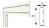 Immagine di CORNICE IN POLISTIRENE PER PORTE E FINESTRE PER ESTERNI 40x200 MM LUNGHEZZA 2 MT MOD.BM9020 BOVELACCI
