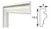 Immagine di CORNICE IN POLISTIRENE PER PORTE E FINESTRE PER ESTERNI 40x145 MM LUNGHEZZA 2 MT MOD.BM9011 BOVELACCI