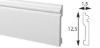 Immagine di BATTISCOPA IN POLIMERO ESTRUSO BIANCO PER INTERNI 15x125 MM LUNGHEZZA 2 MT MOD.NF125 BOVELACCI