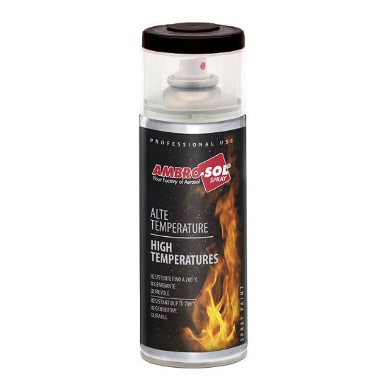 Immagine di BOMBOLETTA SPRAY ALTA TEMPERATURA NERO OPACO 400 ML
