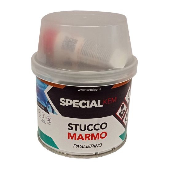 Immagine di STUCCO PER MARMO BICOMPONENTE PAGLIERINO 750 ML KEMIPOL