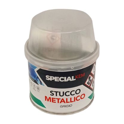 Immagine di STUCCO PER METALLI BICOMPONENTE 150 ML GRIGIO KEMIPOL