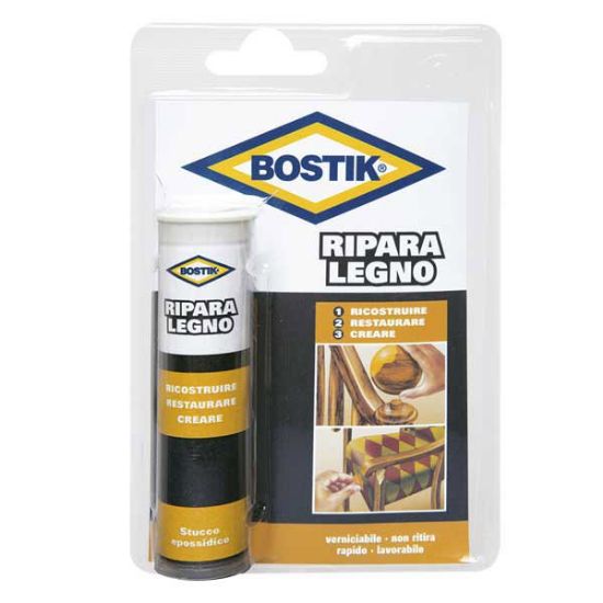 Immagine di STUCCO EPOSSIDICO BICOMPONENTE EXTRA FORTE PER LEGNO 56G BOSTIK