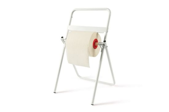 Immagine di PORTAROTOLONE A PAVIMENTO METALLO BIANCO