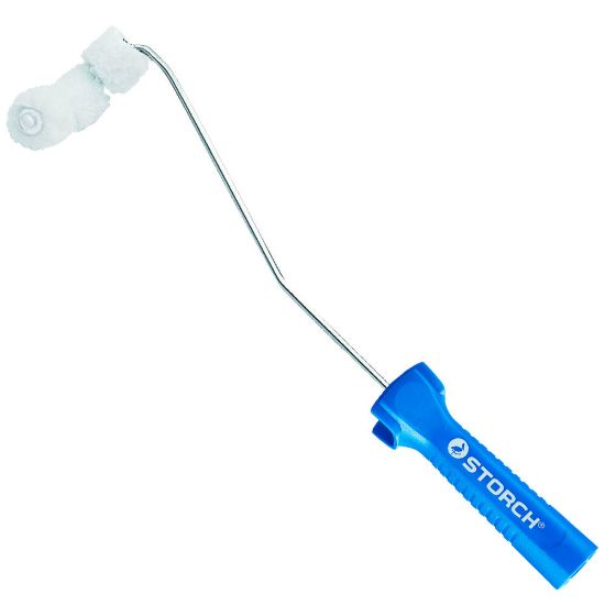 Immagine di RULLO PER TUBI 10X3,5 CM ALTEZZA PELO 12 MM POLYAMMIDE BIANCO CON MANICO STORCH