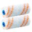 Immagine di RULLINI MICROFIBRA CM.10 ALTEZZA MM 9 BIANCO/ARANCIO CONFEZIONE 2 PZ PER USO PARETI, FACCIATA E FONDI STORCH