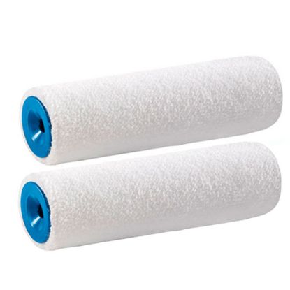 Immagine di RULLINI POLYESTERE CM.10 ALTEZZA MM 4 BIANCO CONFEZIONE 2 PZ PER USO VERNICI ACQUA E SOLVENTE STORCH