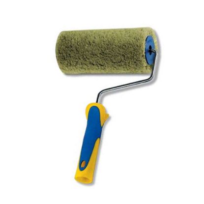 Immagine di RULLO VERDE PROFESSIONALE CM 23 CON MANICO PER USO PITTURA MURI GREZZI CINGHIALE