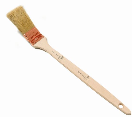 Immagine di PENNELLO PER RADIATORI PROFESSIONALE 60 MM PER USO IDROPITTURE E SMALTI AL SOLVENTE GOISA