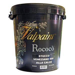 Immagine di DECORATIVO ROCOCO  500 STUCCO VENEZIANO CALCE 4 LT INTERNI VALPAINT