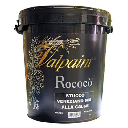 Immagine di DECORATIVO ROCOCO  500 STUCCO VENEZIANO CALCE 1 LT INTERNI VALPAINT