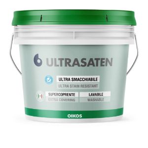 Immagine di SMALTO MURALE ULTRASATEN OPACO BASE PASTEL 4 LT A PZ OIKOS