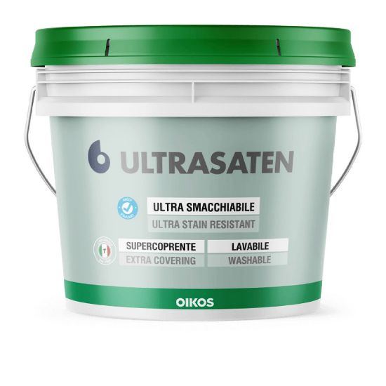 Immagine di SMALTO MURALE ULTRASATEN OPACO BASE PASTEL 4 LT A PZ OIKOS