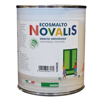 Immagine di SMALTO ALL ACQUA NOVALIS SMALTO LUCIDO BIANCO 2,25 LT/PZ OIKOS