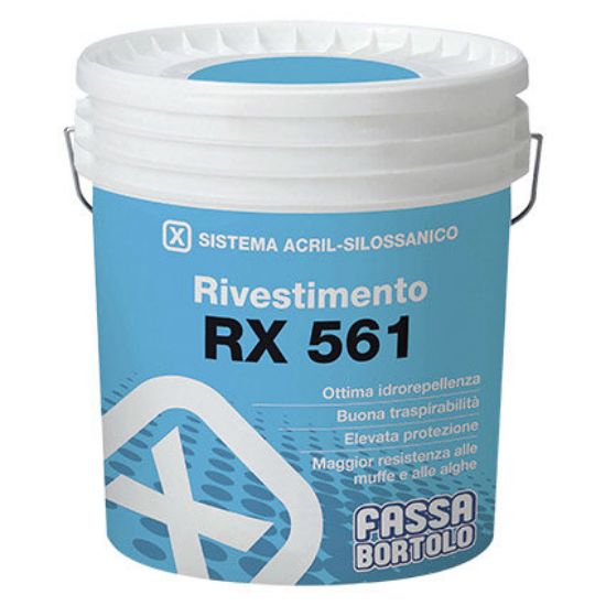 Immagine di RIVESTIMENTO ACRIL-SILOSSANICO RX561 NEUTRA 1,0 MM 3 KG FASSA