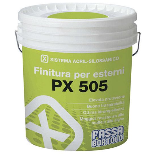 Immagine di FINITURA ACRIL-SILOSSANICA PX505 MEDIUM 5 LT FASSA