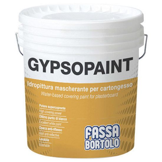 Immagine di IDROPITTURA GYPSOPAINT BIANCO 14 LT MASCHERANTE FASSA