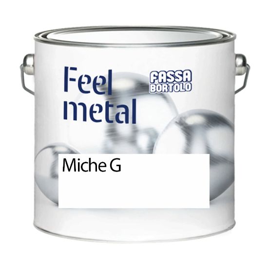 Immagine di SMALTO FERROMICACEO FEEL METAL MICHE GG 0,75 LT GRAFITE FASSA