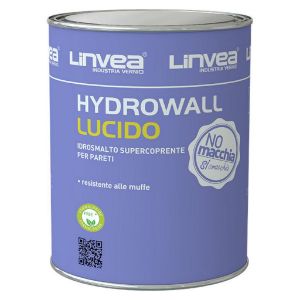 Immagine di SMALTO MURALE HYDROWALL LUCIDO TRASPARENTE 1 LT BASE ED LINVEA