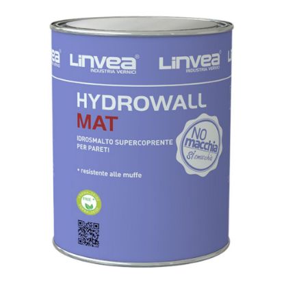 Immagine di SMALTO MURALE HYDROWALL MATT MEDIA 1 LT BASE M LINVEA