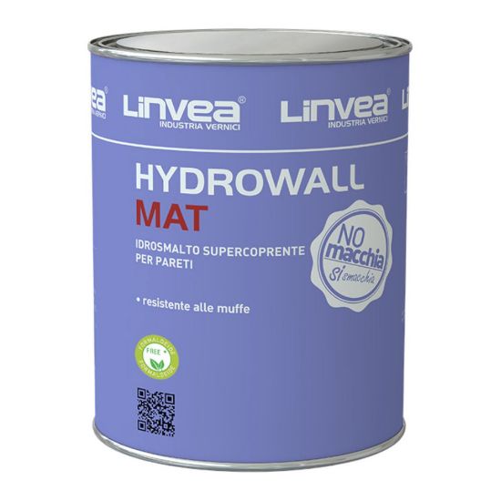 Immagine di SMALTO MURALE HYDROWALL MATT BIANCO/PASTEL 10 LT BASE P LINVEA