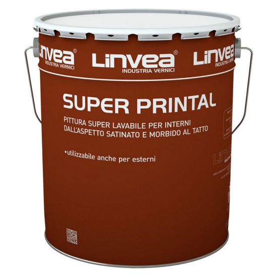 Immagine di SUPER LAVABILE SUPER PRINTAL SATIN (ACETOVINILICHE) 1 LT BASE D LINVEA