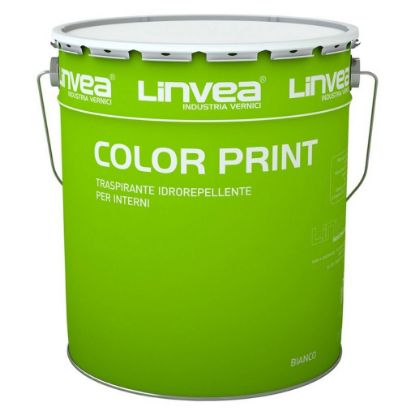 Immagine di TRASPIRANTE COLOR PRINT BIANCO 4 LT LINVEA