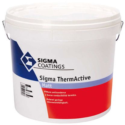 Immagine di PITTURA ANTICONDENSA THERMACTIVE CON SFERE CAVE 12,5 LT BIANCO PPG SIGMA