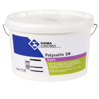 Immagine di SMALTO MURALE POLYSATIN SM 5 LT BIANCO PPG SIGMA