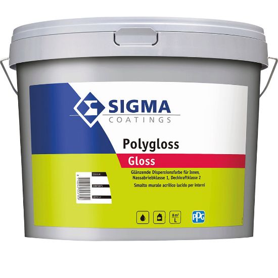 Immagine di SMALTO MURALE POLYGLOSS 3,7 LT BASE ZN PPG SIGMA