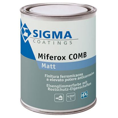 Immagine di SMALTO FERROMICACEO MIFEROX COMB BASE GRIGIO 02 1 LT  PPG SIGMA