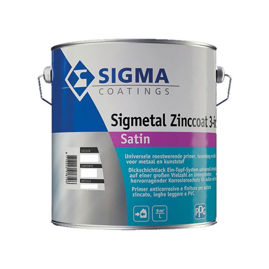 Immagine di PRIMER SIGMETAL ZINCCOAT 3+1 SATIN 2,5 LT BASE ZN PPG SIGMA