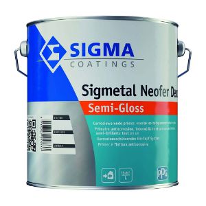 Immagine di SMALTO ANTIRUGGINE SIGMETAL NEOFER DECOR SEMI-GLOSS 1,975 LT BASE ZX PPG SIGMA