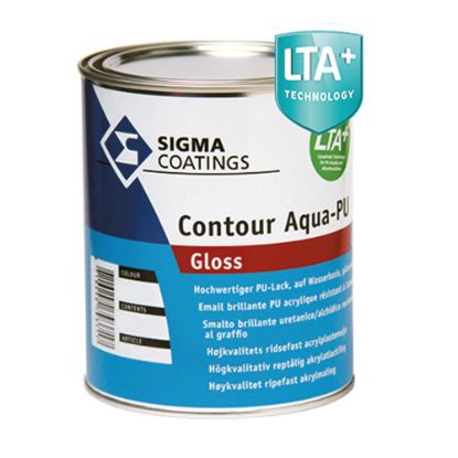 Immagine di SMALTO ALL ACQUA CONTOUR AQ-PU GLOSS 1 LT BIANCO PPG SIGMA